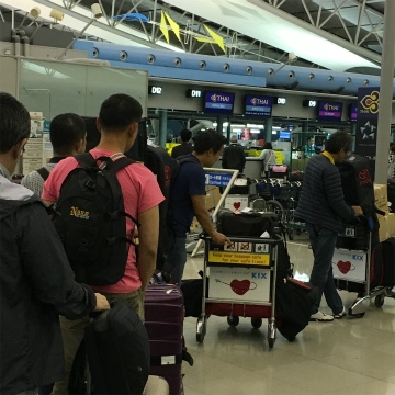 関西空港～バンコク向けハンドキャリー