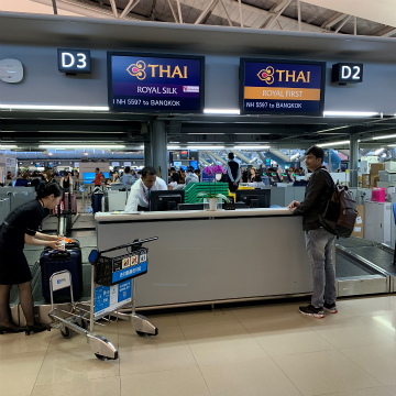 関西空港～タイ・バンコク郊外向けハンドキャリー